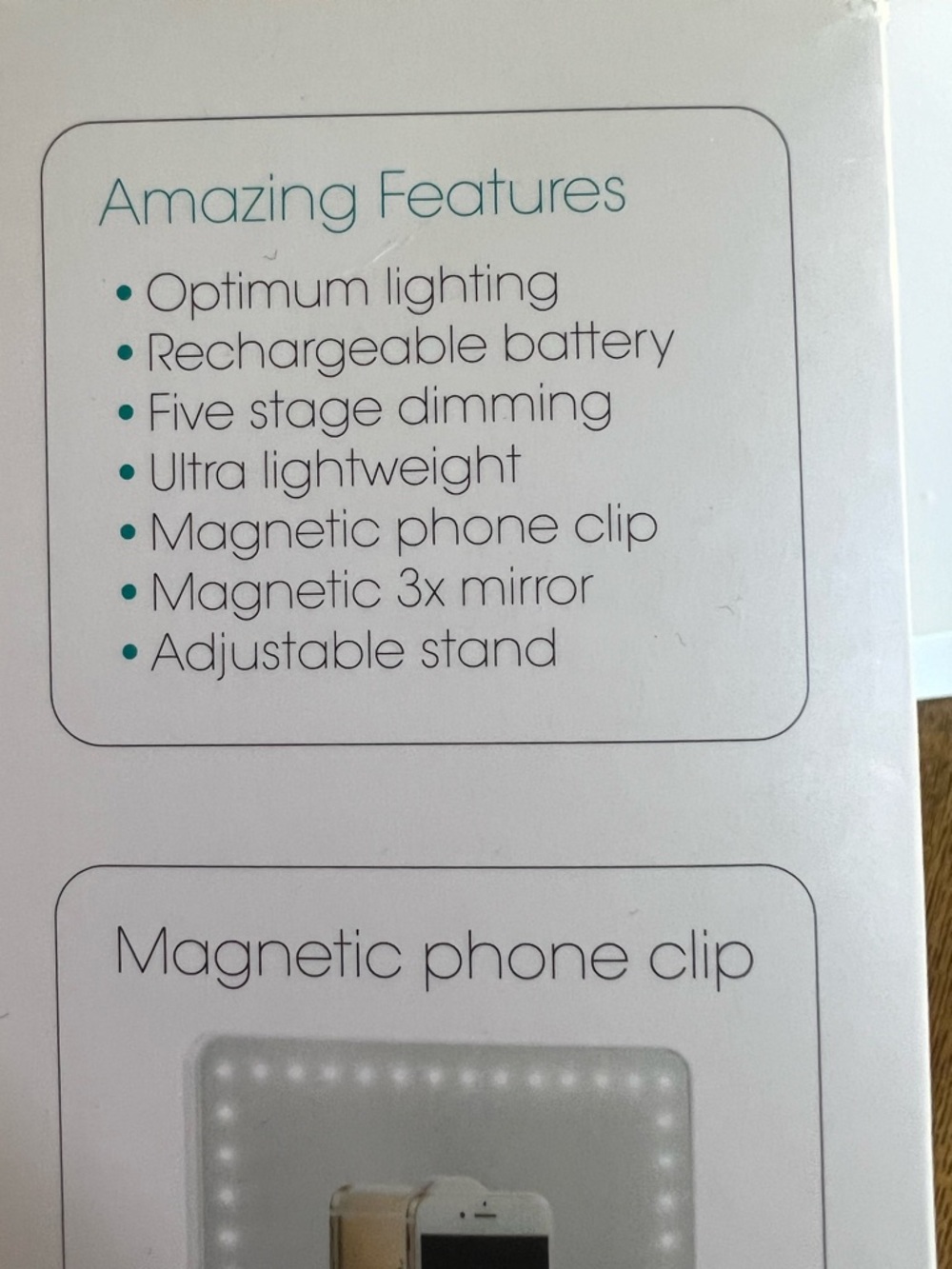Riki Skinny LED Lighted Vanity Mirror with Magnifier - Picture 10 of 14